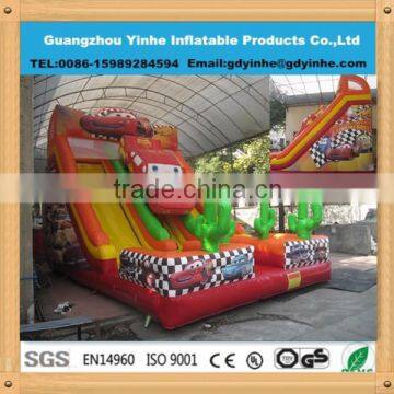 2015 best sale commercial inflatable car slide for sale