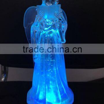 led big angle light for christmas decoration with water glitter inside