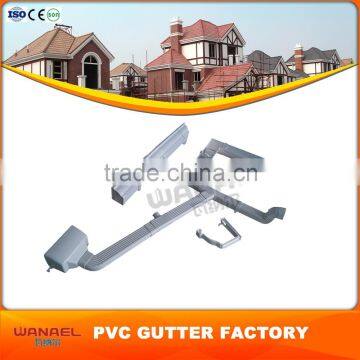 China Supplier Guangzhou Wanael Rectangular Brown 5.2inch, 7inch Vinyl Gutter