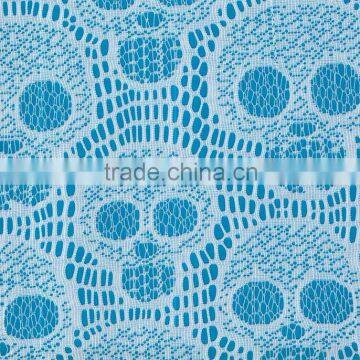 51 gsm skull pattern lace fabric