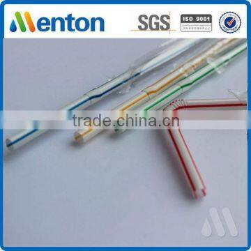 Yiwu Factory Hot Sale Striped Hard Plastic Cocktail Straw Wrap Film photo-2