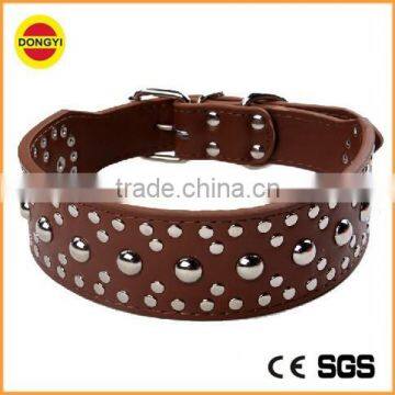 Fashion Leather Dog Collar And Leash Reflective Pitbull Dog Collar
