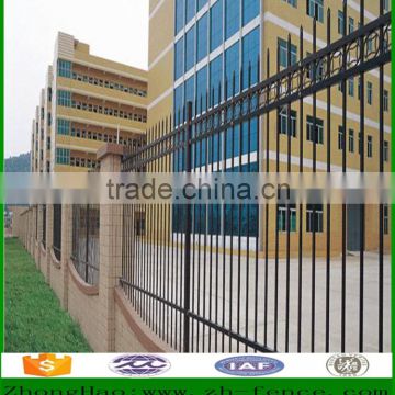 Modern Zinc Tubular Steel Fence /Galvanized Wrought Iron Ornaments Fencing