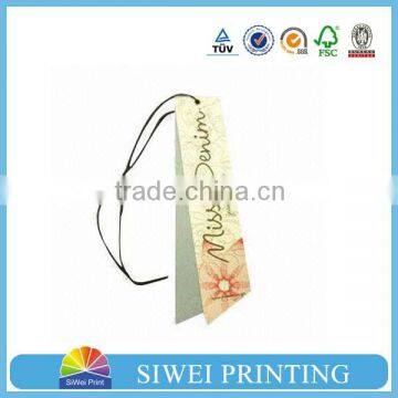 2016 Cheap Wholesale printed clothing label hang tag, custom various paper tags, plastic tags and swing tags                        
                                                Quality Choice