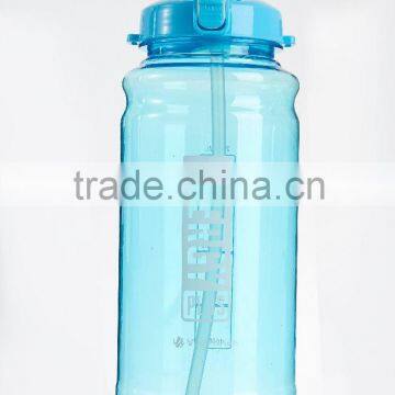 1500ml sports water bottle/plastic sports bottle with straw/bpa free bottle