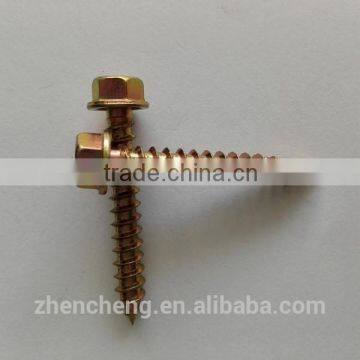 Slotted or Phillips Recessed Head Hex Washer Self Tapping Screw Galvanized photo-2