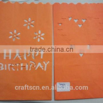 Gift candle bag with the certificate of EN71 and Din53438