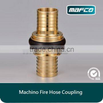 Brass machino fire hose fire fighting pipe fitting