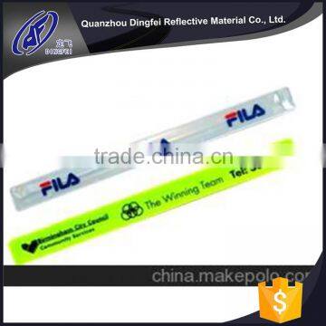 high quality cheap custom custom promotion gift pvc reflective slap band