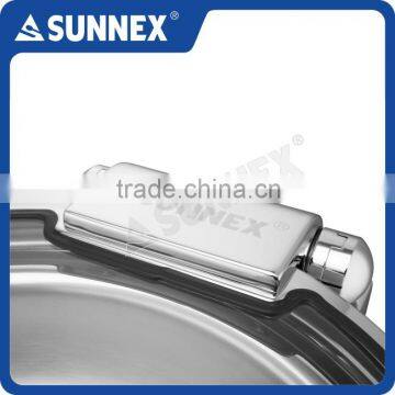 SUNNEX 2016 New Design High Quality Stainless Steel Full Size 13.5Ltr. Big Glass Window Lid Buffet Electric Chafing Dish photo-3