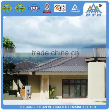 2016 fashion high quality light steel prefabricated house villa