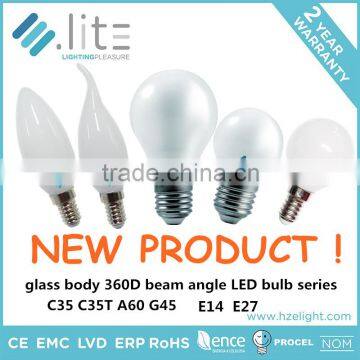 Led Lampen Candle Shape Tailed C37 Bulb 6.5w IC Driver E12 E14 E26 E27 Base CE RoHS Certifications Plastic Plus Aluminium photo-4