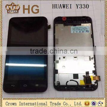 Lcd Screen Assembly For Huawei Y330 LCD Display Digitizer with Frame