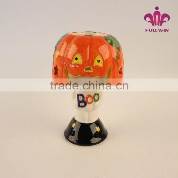 halloween glass candlestick halloween decoration