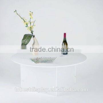 detachable acrylic dining table,clear acrylic round dining table shenzhen factory