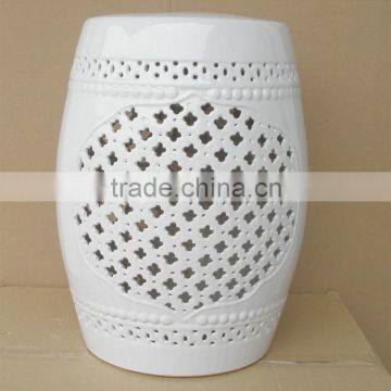 ceramics stool in round seat