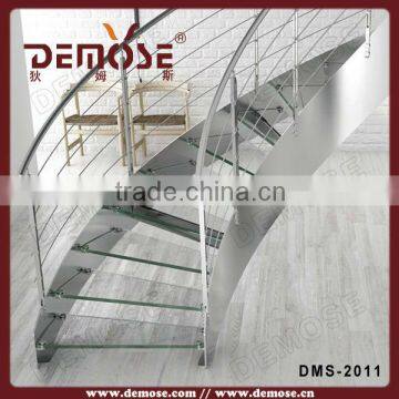 demose glass stairs /glass stairs grill design