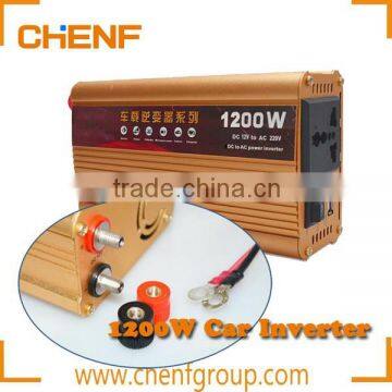 CE Approval Cheaper DC to AC 1200w car power inverter with USB port 12v 220v