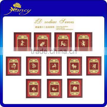 24K Gold foil High Quality 3d Gold Frame with india god