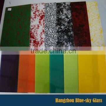 LT 4mm Thick Silk Screen Printing Tempered Glass for Cabinet Doors