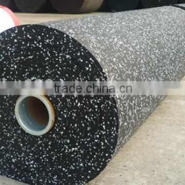 Colored rubber rolls for gym floor with superior durability, sound absorption, spike resistance, traction