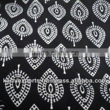 black & white ethnic print cotton cambrics fabrics for kurtis ladies garments multipurpose use Night fabrics Pareos seas beach