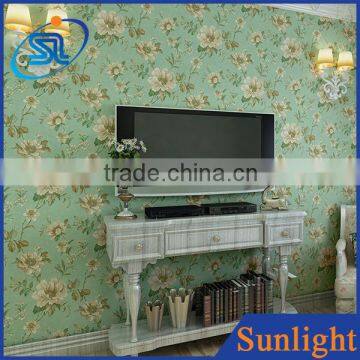 Romantic non-woven wallpapers living room decoration korean wallpaper