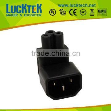 IEC 320 C14 to C5 angled power connector