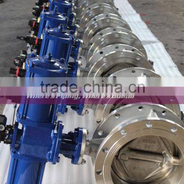 Stainless steel Pneumatic Triple offset Butterfly Valve Price