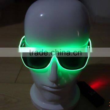 Lime EL wire sunglasses/EL light sunglasses/EL Flashing glasses