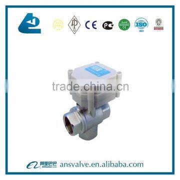 CWX-15Q Motorized Stainless Steel 3 Way Ball Valve photo-3