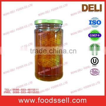 Honey Syrup/honey Mix/blend Syrup With Comb Packed in 80/453g Glass Bottle for Yemen/Middle East Market photo-4