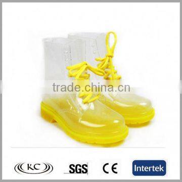 wholesale new cheap transparent jelly rain boots