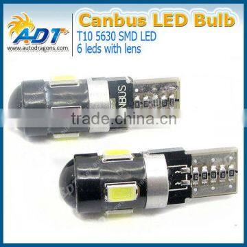 Hot sale T10 wedge/ BA9S/PCB plug 5SMD 5050 canbus t10 auto lamp