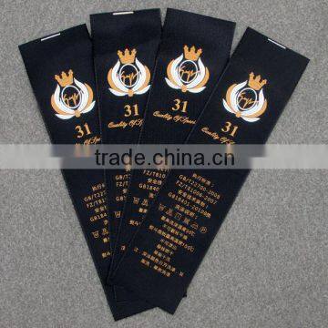 Camel Printing Woven Labels For Clothing