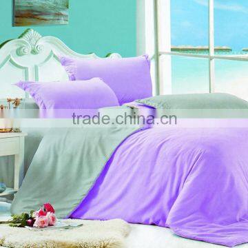 plaid plain dyed duvet covers/factory price