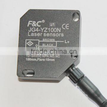 JG4-YZ100/JG4-YZ300 Series Laser Sensors, Laser Photoelectric Sensors, PNP/NPN, NO.NC, 12~24VDC Laser Sensor..