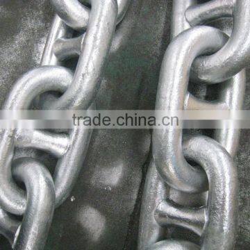 Qingdao port galvanized welded lift chain link for mining