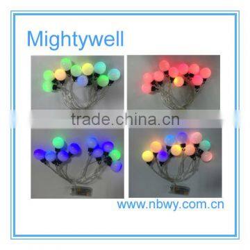 Colors Changing Hue Christmas Decorative LED String Light Waterdrop Heart Shape