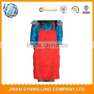 180gsm Poly cotton Flirty Aprons Men's Apron with adjust neck band front pockets kitchen apron