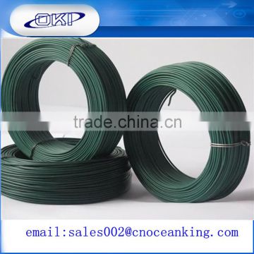 Multi Purpose Garden Wire Fencing Wire Green PVC Coated wire