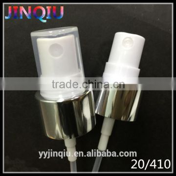 20/410 aluminum silver perfume sprayer , shinny silver cosmetic sprayer