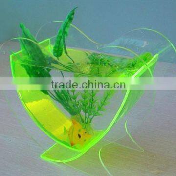 Plexiglass coffee table fish tank