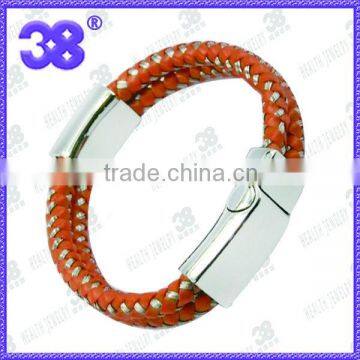 2013 hot top TV Energy colorful leather bracelet