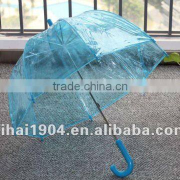 19"*8 blue transparent kid umbrella