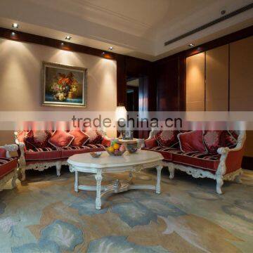 Hand tufted Wool viscose home,villa, luxury hotel, golf club use carpet