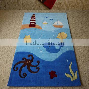 100%nature wool made animal pattern kids cartoon rugs