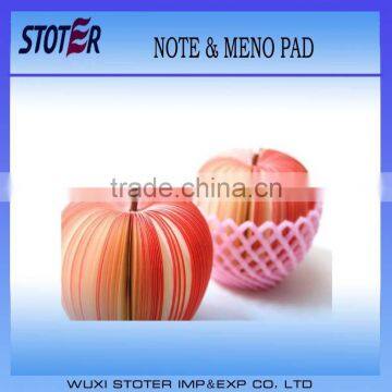 3D fruit sticky note Red apple sticky note & memo pad