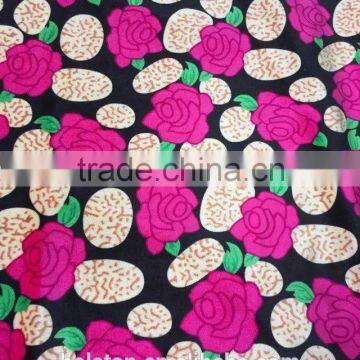 flower girls dress fabric ks printed velvet design for India girl garment