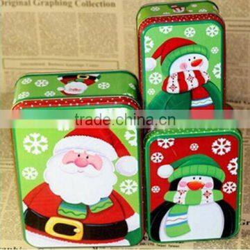 christmas day tin gift candy box